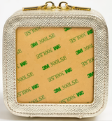 Needlepoint Rachel Barri Leather Jewelry Box 4" Self-Finishing