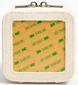 Needlepoint Rachel Barri Leather Jewelry Box 4" Self-Finishing