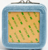 Needlepoint Rachel Barri Leather Jewelry Box 4" Self-Finishing