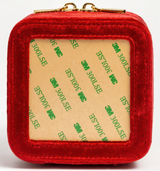Needlepoint Rachel Barri Leather Jewelry Box 4" Self-Finishing