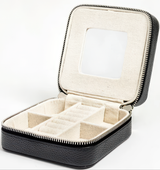 Needlepoint Rachel Barri Leather Jewelry Box 5" Self-Finishing