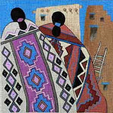 Needlepoint Handpainted Sundance Designs Adobe Dreams 10x10