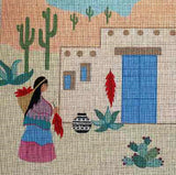 Needlepoint Handpainted Sundance Designs Chili Harvest 12x12