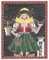 Needlepoint Handpainted Kelly Clark 12 Days of Christmas 4x5