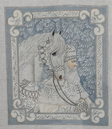 Needlepoint Handpainted Christmas Liz Goodrick Dillon Enchanted Santa 12x14