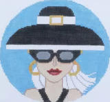 Needlepoint Handpainted CBK Fancy Pants 6"