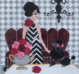 Needlepoint Handpainted CBK Fashionista