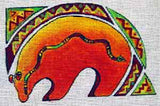 Needlepoint Handpainted Sundance Designs Fetish Bear 4x6