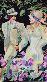 Needlepoint Handpainted PLD Designs Floresta 9x15