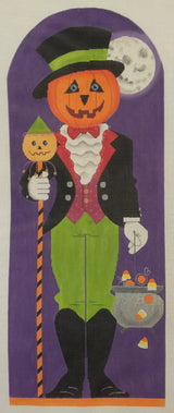 Needlepoint Handpainted Labors of Love Halloween Jack O Lantern 6x15