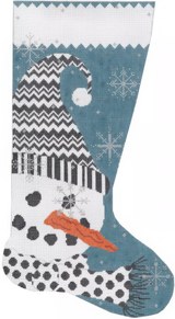 Needlepoint Handpainted Machelle Somerville Stocking Let it Snow 20"
