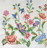 Needlepoint Handpainted Jean Smith My Summer Garden 14x14