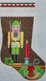Needlepoint Handpainted Susan Roberts Nutcracker Hunter 19"