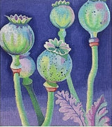 Needlepoint Handpainted Brenda Stofft Promise of Spring 8x9