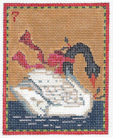 Needlepoint Handpainted Kelly Clark 12 Days of Christmas 4x5