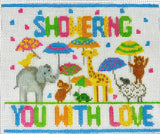 Needlepoint Handpainted Tina Griffin Showering You with Love 6x8