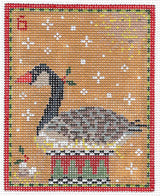 Needlepoint Handpainted Kelly Clark 12 Days of Christmas 4x5