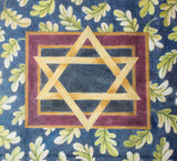 Needlepoint Handpainted Paris Janice Gaynor Star of David Tallis 14x12