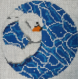 Needlepoint Handpainted Gingham Stitchery Swan Float 4"