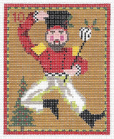 Needlepoint Handpainted Kelly Clark 12 Days of Christmas 4x5