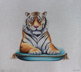 Needlepoint Handpainted Colors of Praise Tiger on Cushion AN550 13x13