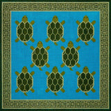 Needlepoint Handpainted JP Needlepoint Turtle Racing 13x13