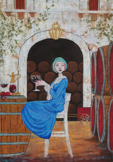 Needlepoint Handpainted Maggie Co Waiting for a Friend 9x13