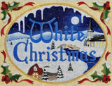 Needlepoint Handpainted Raymond Crawford White Christmas 9x12