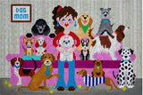 Needlepoint Handpainted JP Needlepoint Dog Gone Good Mom 8x12