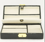 Needlepoint Lee Jewelry Case Leather Yellow - Canvas Sold Separately