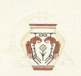 Needlepoint Handpainted Sundance Designs Small Pot A 5x5