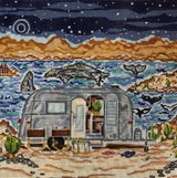 Needlepoint Handpainted Cooper Oaks Whale Adventures 9x9