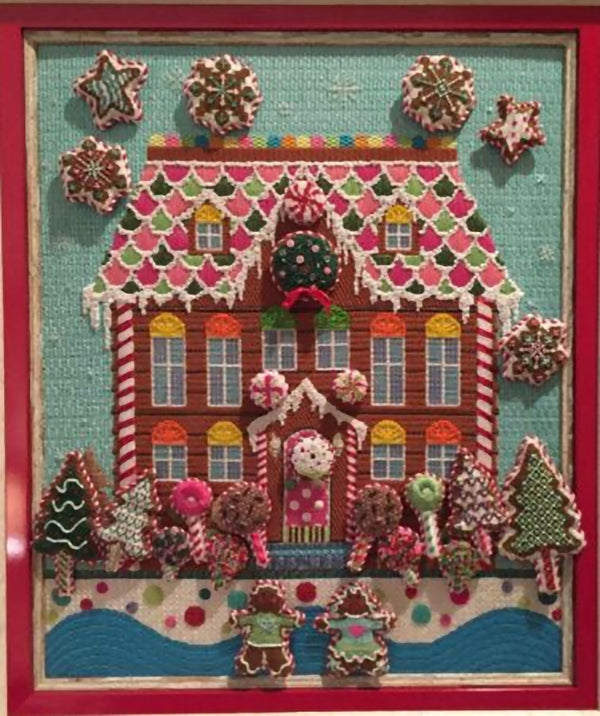 Needlepoint Handpainted Kelly Clark Christmas 25 Advent Ornaments Set