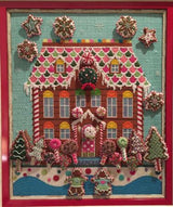 Needlepoint Handpainted Kelly Clark Christmas Advent Gingerbread House