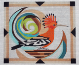Needlepoint Handpainted Melissa Prince African Hoopoe 14x12