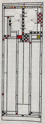 Needlepoint Handpainted Danji Frank Lloyd Wright Art Glass 1 4x12