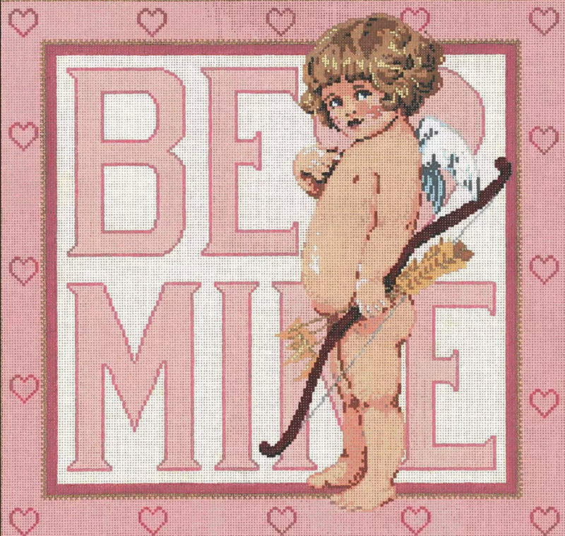 Needlepoint HandPainted Sandra Gilmore Be Mine 12x12