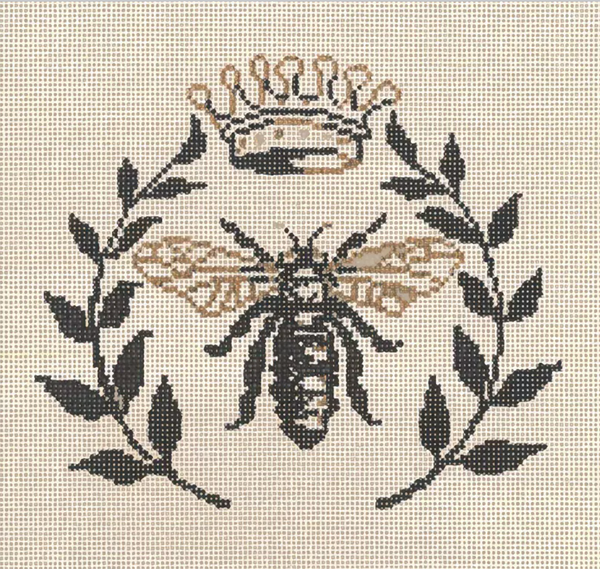 Needlepoint HandPainted Sandra Gilmore Bee 6x6