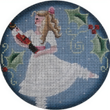 Needlepoint Handpainted Rebecca Wood Clara 4"