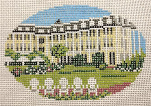 Needlepoint Handpainted Christmas Needle Crossings Congress Hall