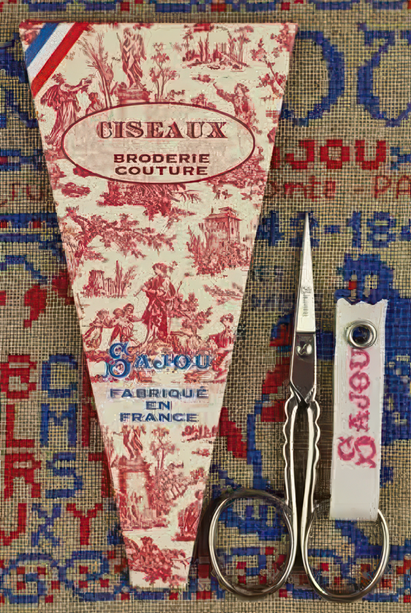 Sajou Embroidery Scissors Scallop Nickel Plated 3.5"
