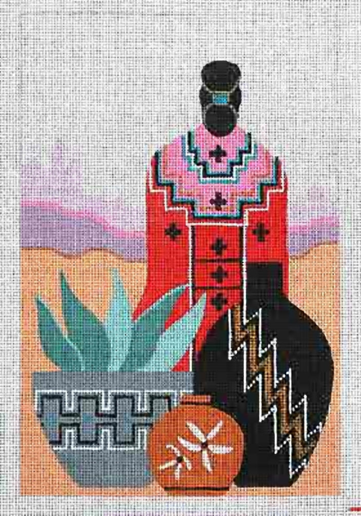 Needlepoint Handpainted Sundance Designs Far Horizons w/Stitch Guide