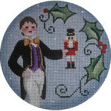 Needlepoint Handpainted Rebecca Wood Fritz 4"