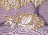 Needlepoint Handpainted Needle Crossings Gigi