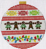 Needlepoint Handpainted Tina Griffin Ginger Kids 4"