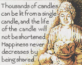 Needlepoint Handpainted Sandra Gilmore Happiness 10x8