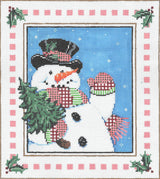 Needlepoint Handpainted Sandra Gilmore Christmas Hey Ya w/Stitch Guide