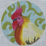 Needlepoint Handpainted Colors of Praise Bird 3" IN330