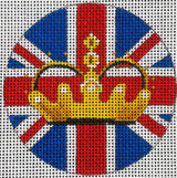 Needlepoint Handpainted Colors of Praise British 3" IN364