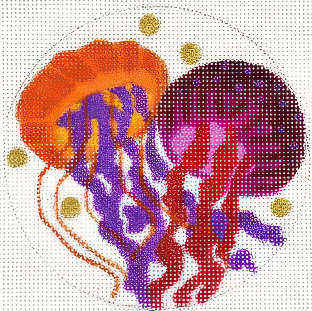 Needlepoint Handpainted Melissa Prince Jellies 4